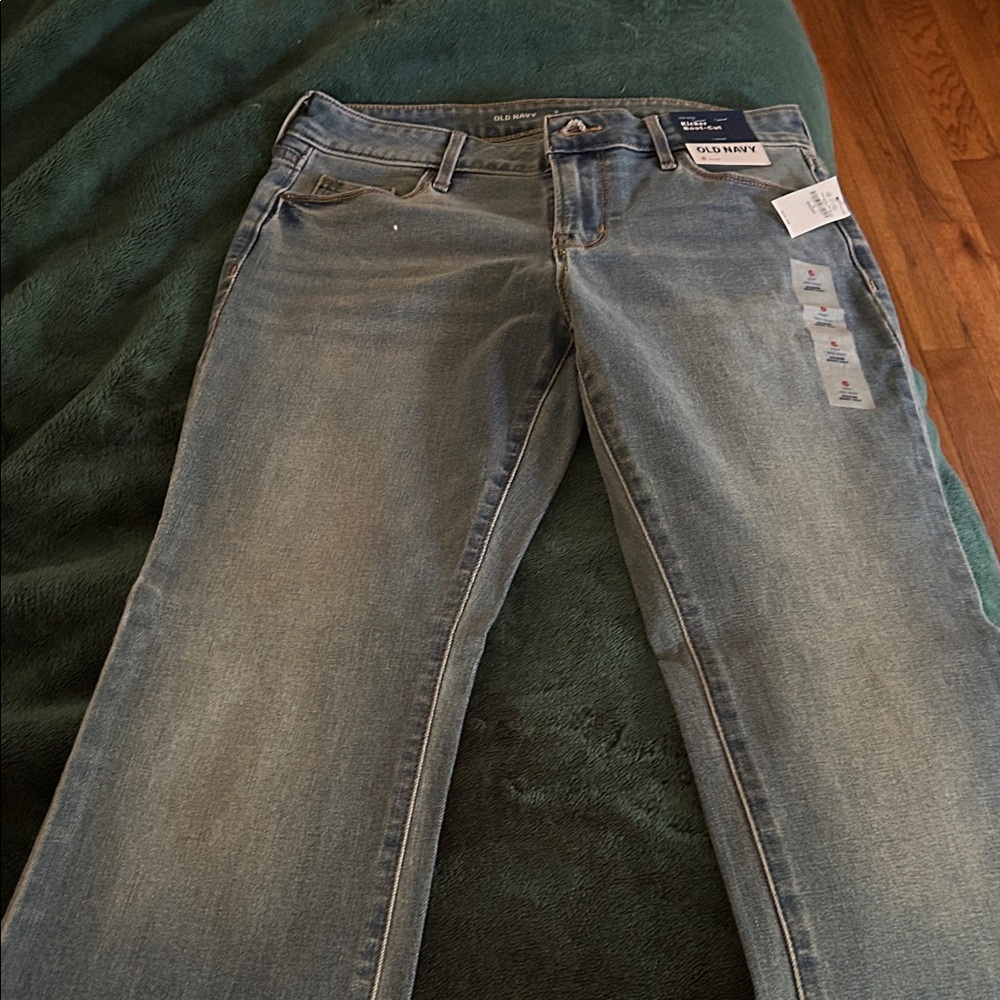 Old Navy Women's Classic Straight Leg Jeans - Light Blue